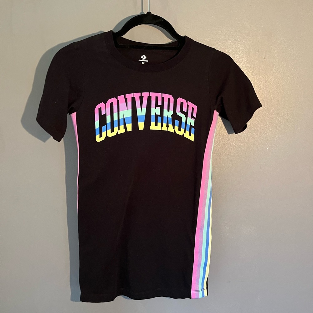 Girls Converse Rainbow Tshirt Dress